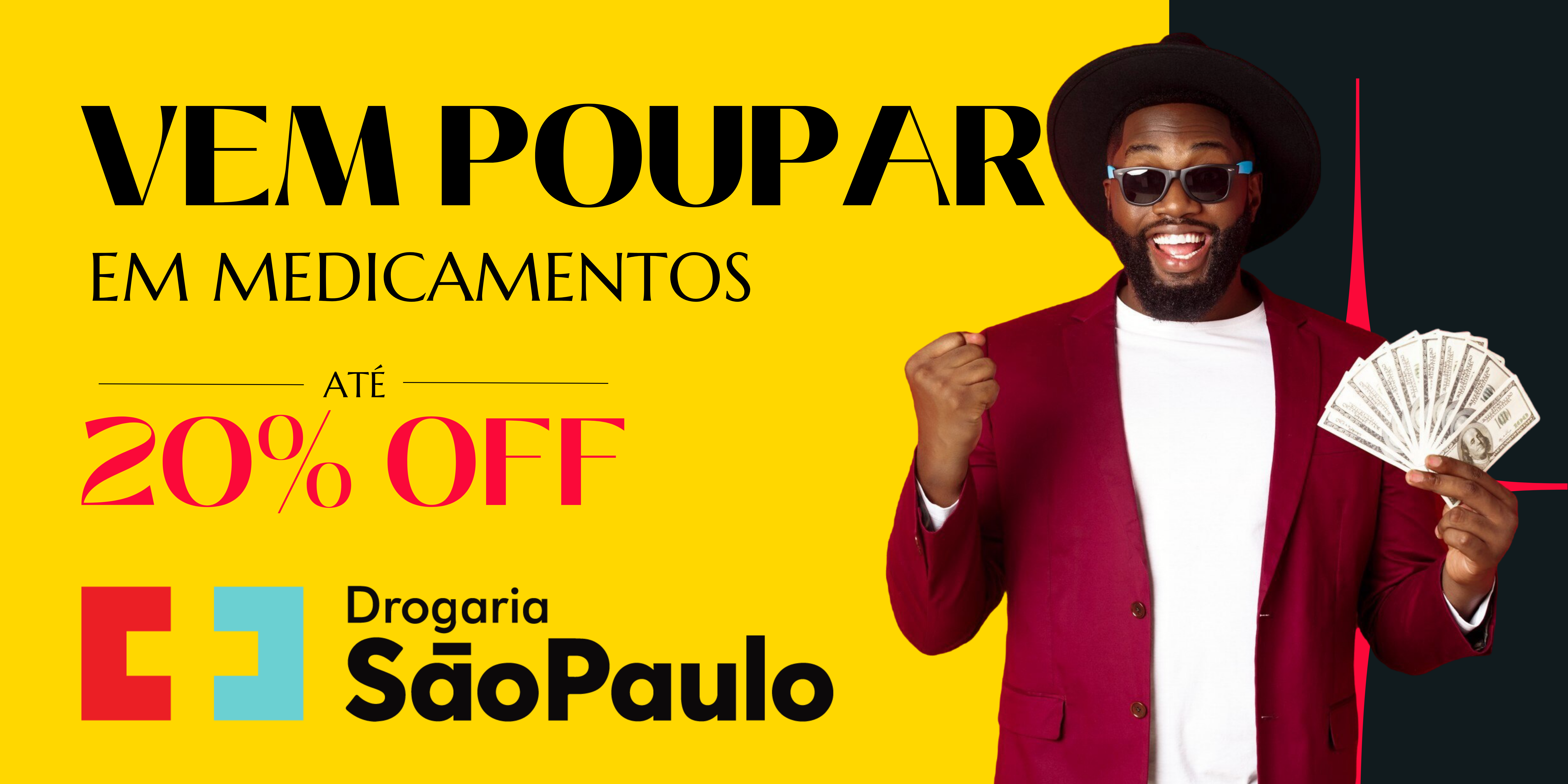 Banner promoção moda feminina moderno preto e vermelho (1)