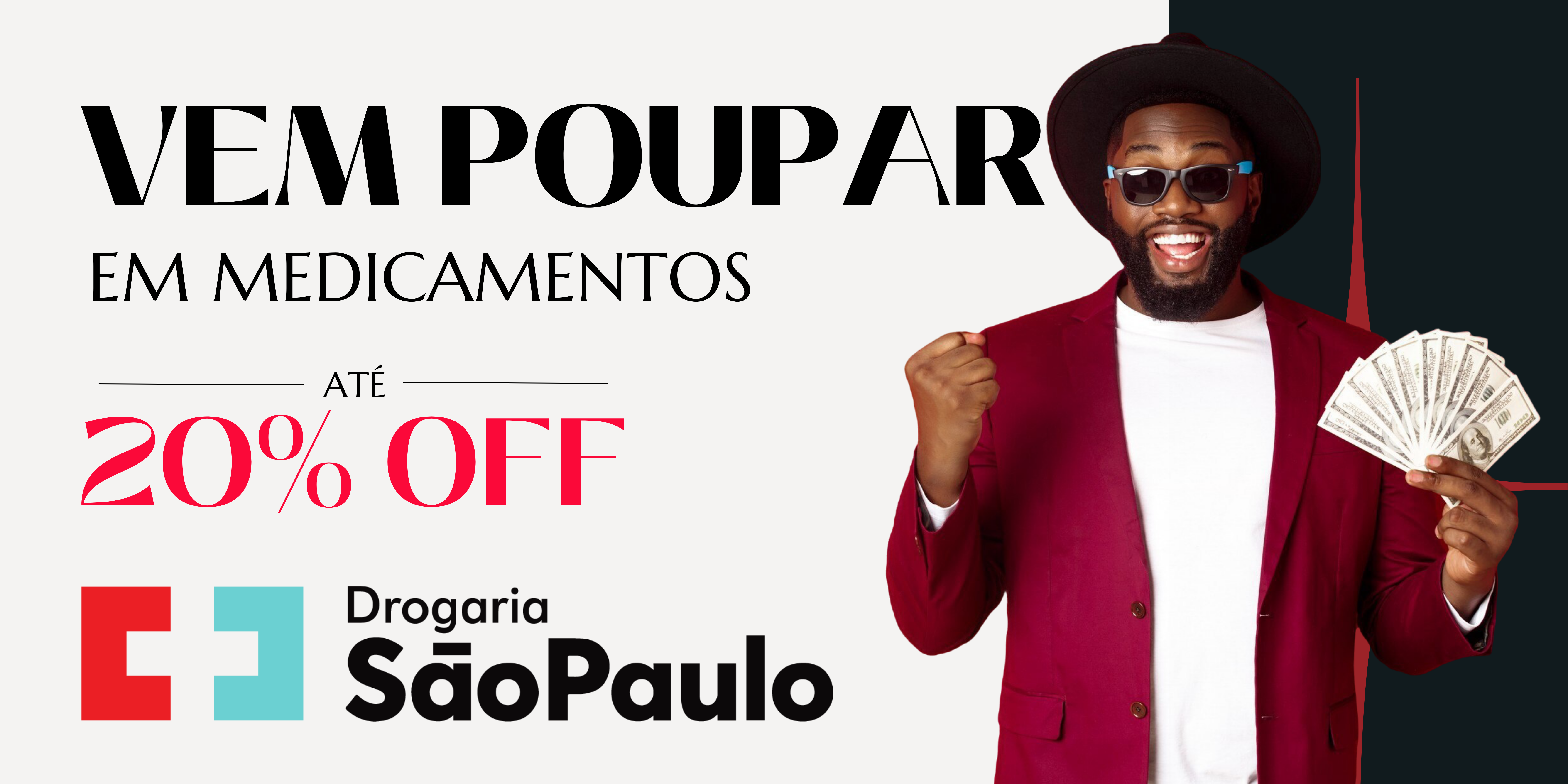 Banner promoção moda feminina moderno preto e vermelho